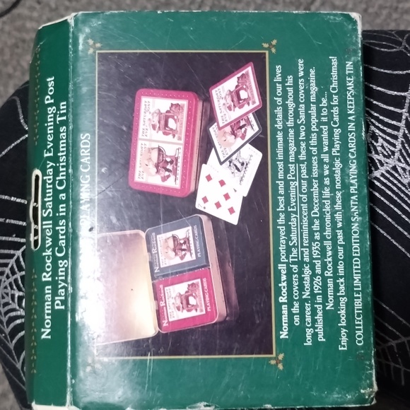 New 1996 Santa playing cards two decks in collectable tin limited edition - Picture 6 of 8